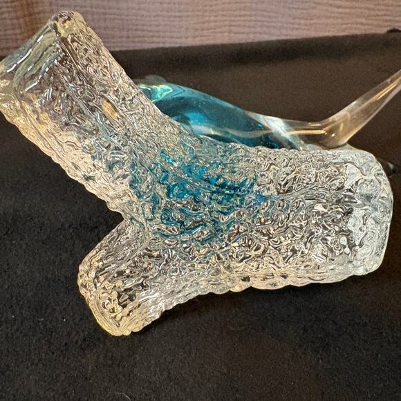 Vintage Italian Murano Dove Bird On Branch Art Glass Figurine Sculpture - Picture 5 of 8